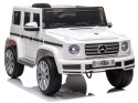 Samochód na akumulator Mercedes G500 Światla LED MP3 Pilot biały