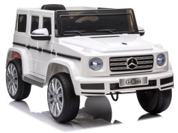 Samochód na akumulator Mercedes G500 Światla LED MP3 Pilot biały