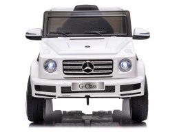 Samochód na akumulator Mercedes G500 Światla LED MP3 Pilot biały
