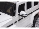 Samochód na akumulator Mercedes G500 Światla LED MP3 Pilot biały