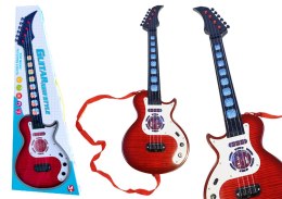 Gitara Elektryczna Instrument Dla Dzieci Światła Melodie Czerwona