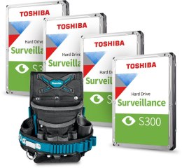 Zestaw 3 dysków HDD Toshiba S300 10TB + Pas narzędziowy MAKITA TOS05