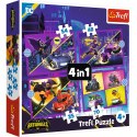 Puzzle - 4w1 (35, 48, 54, 70) - Poznaj Batwheels - Trefl 34658
