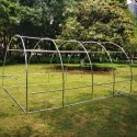 Tunel Ogrodowy Foliowy Szklarnia Na Warzywa Okna Zielony UV 4x2,5x2 M 10M²