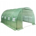 Tunel Ogrodowy Foliowy Szklarnia Na Warzywa Okna Zielony UV 4,5x2x2 M 9M²