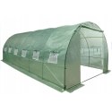 Tunel Ogrodowy Foliowy Szklarnia Na Warzywa Okna Zielony UV 6x3x2M 18M²