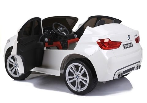 Auto Na Akumulator NOWE BMW X6M SUV Światła LED MP3 Pilot Białe