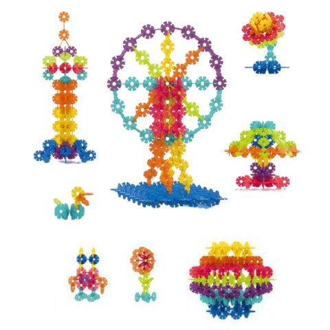 Zestaw Klocków Śnieżynki W Walizce Konstrukcyjne 140 el.