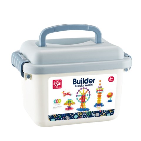 Zestaw Klocków Śnieżynki W Walizce Konstrukcyjne 140 el.