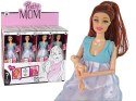 Lalka W Ciąży Mama Niemowlę Otwierany Brzuch Niebieska Sukienka 30 cm