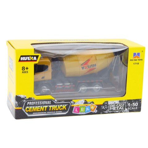 Betoniarka Pojazd Budowlany Metalowa Huina Khaki 1:50