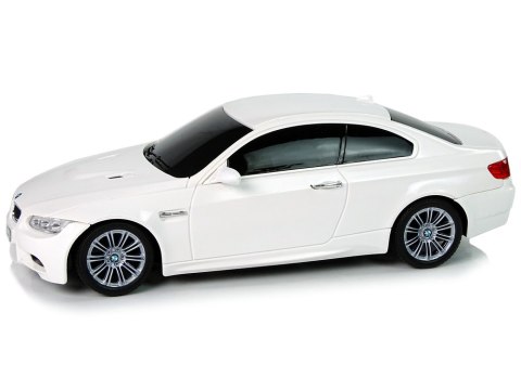 Auto Zdalnie Sterowane BMW M3 Białe Pilot Kierownica 1:18 Dźwięk Światła