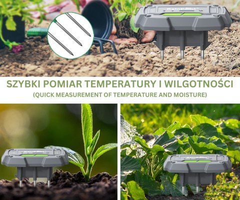 BEZPRZEWODOWY CZUJNIK WILGOTNOŚCI I TEMPERATURY GLEBY TCS005 RainPoint