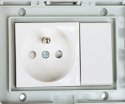 GNIAZDO NATYNKOWE POJEDYNCZE Z ŁĄCZNIKIEM ATLO-S1IP5-SW 220 ... 240 V 10 A ATLO