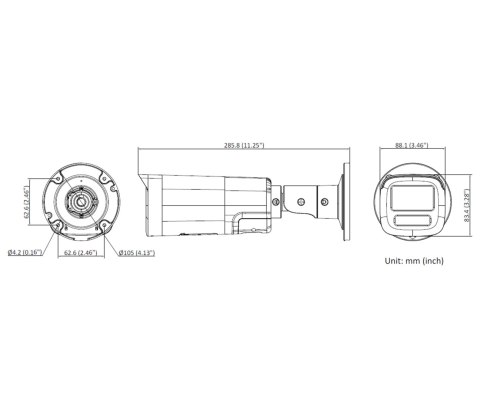 KAMERA IP DS-2CD1663G2-LIZU/SL(2.8-12MM) Smart Hybrid Light 6 Mpx - MOTOZOOM Hikvision