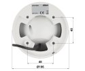 KAMERA AHD, HD-CVI, HD-TVI, CVBS HAC-HDW1239T-A-LED-0280B-S3 Full-Color - 1080p 2.8 mm DAHUA