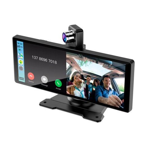 Stacja multimedialna 10" Android Auto Apple Carplay z DVR i kamerą cofania Kruger&Matz