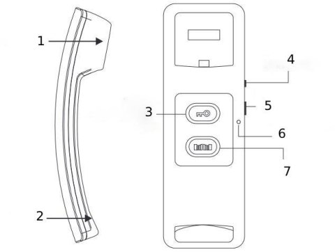Domofon EURA ADP-24A3 czarny 2 żyłowy
