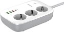 LISTWA ZASILAJĄCA SMART Energizer Z Wi-Fi I APP 3x SCHUKO 3x USB-A 1x USB-C 2500W 10A KABEL 2M