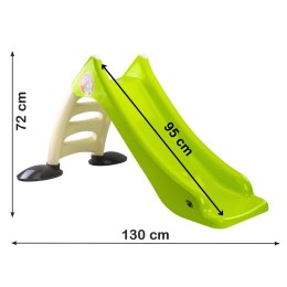 Zjeżdżalnia Ogrodowa dla Dzieci 3-Stopniowa Drabinka Limonkowa 75cm 424