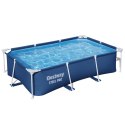 Basen Ogrodowy Stelażowy Prostokątny Niebieski 259x170x61 cm Bestway 56403