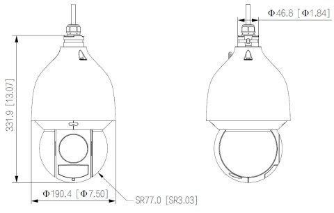 KAMERA IP SZYBKOOBROTOWA SD5A425GA-HNR - 3.7 Mpx 5.4 ... 135 mm DAHUA