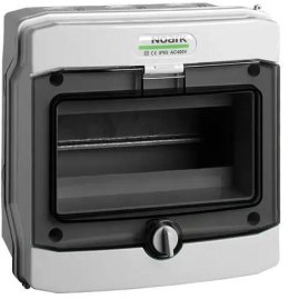 PLASTIKOWA OBUDOWA INSTALACYJNA Natynkowa IP65 1X8 modułów. PHS 8T NOARK 101493