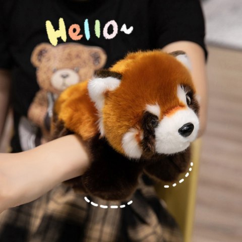 Pluszowa Panda Ruda Maskotka Brelok Kółko Karabińczyk 13cm