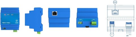 Extender sygnału na szynę DIN EX-MODBUS Tech sterowniki