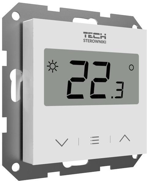Przewodowy Dwustanowy regulator pokojowy biały F-2Z v1 Tech sterowniki