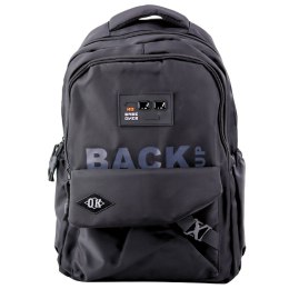 Plecak Miejski Szkolny 6 Kieszeni Back Up Czarny 23L 46cm