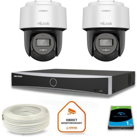 Zestaw monitoringu Hilook 2 kamery IP PTZ-N6-P