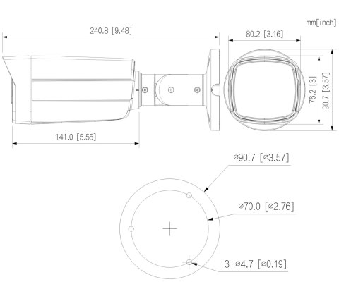 KAMERA AHD, HD-CVI, HD-TVI, CVBS HAC-HFW1239TM-A-LED-0360B-S3 Full-Color - 1080p 3.6 mm DAHUA DAHUA