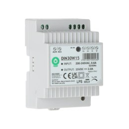 ZASILACZ IMPULSOWY DIN30W15 POS