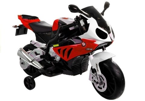 Motor Na Akumulator BMW S1000RR Dla Dzieci Czerwony Trójkołowy