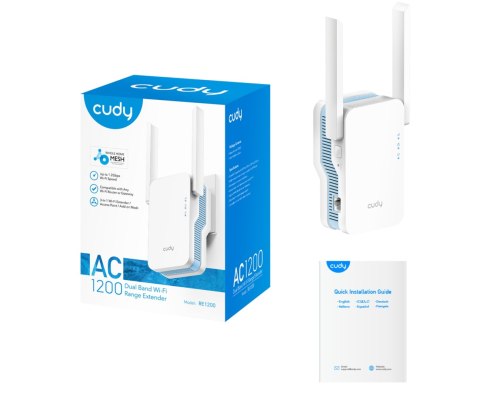 UNIWERSALNY WZMACNIACZ SIECI BEZPRZEWODOWEJ RE1200 2.4 GHz, 5 GHz CUDY
