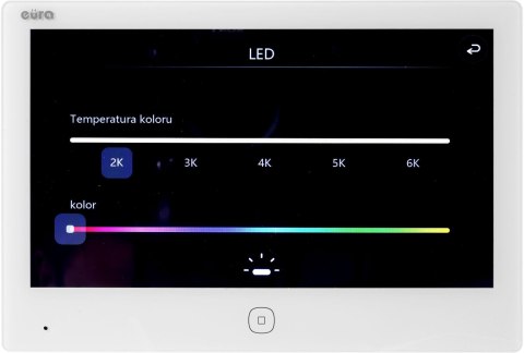 Wideodomofon EURA 2-żyłowy VDP-49A3-2TY biały Tuya