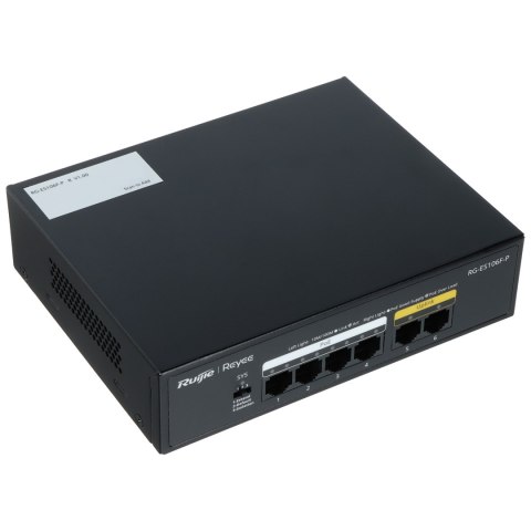 SWITCH POE RG-ES106F-P 4-PORTOWY REYEE
