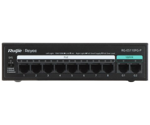 SWITCH POE RG-ES110FG-P 8-PORTOWY REYEE