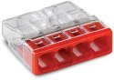Szybkozłączka DRUT 4x 0,5-2,5mm2 WAGO 2273-204 (Paczka 100szt.)