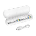 Soniczna szczoteczka do zębów TEESA SONIC 2 biała, 5 trybów pracy, etui podróżne , USB typ C