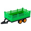 Traktor Farmerski Z Przyczepą Zdalnie Sterowany RC Zielony