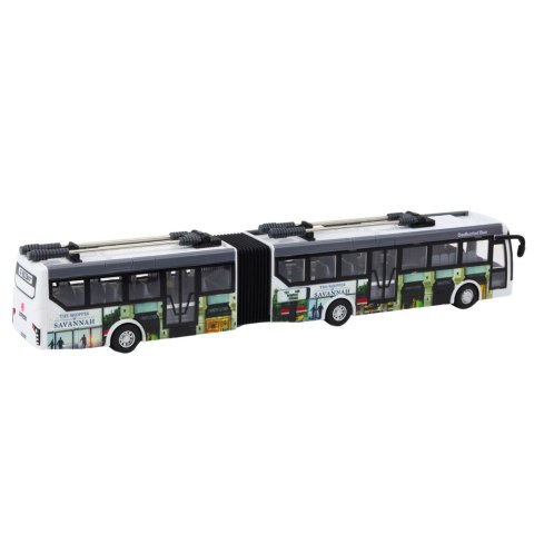 Trolejbus Miejski Zdalnie Sterowany RC Światła Transport Publiczny