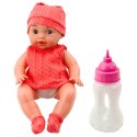 Lalka Bobas Z Butelką Do Karmienia Różowe Ubranko Dźwięki 30cm