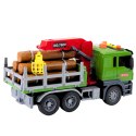Ciężarówka Transport Drewna Dźwig Bale Drewna Światła Dźwięki
