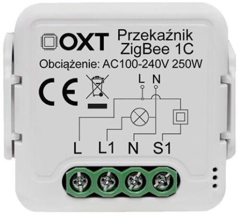 Moduł OXT mini przekaźnik 1 obwód ZigBee TUYA T261