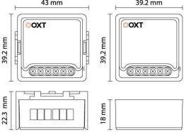 Moduł OXT mini ściemniacz 1 obwód ZigBee TUYA T265