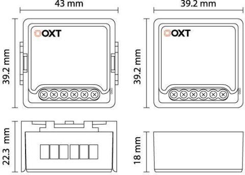 Moduł OXT mini ściemniacz 1 obwód ZigBee TUYA T265
