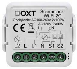 Moduł OXT mini ściemniacz 2 obwody WiFi TUYA T226