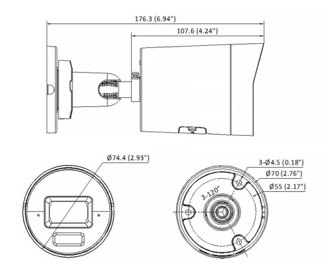 KAMERA IP DS-2CD2043G2-LI(2.8MM)/PL AcuSense Smart Hybrid Light - 4 Mpx Hikvision